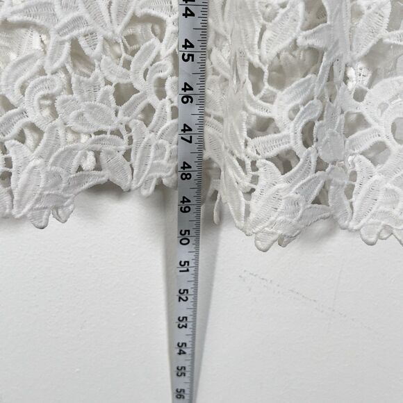 Endless Rose Crotchet Floral Lace Spaghetti Strap Midi Dress Womens Sz S White - Picture 11 of 11